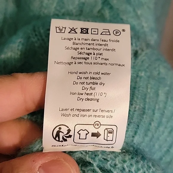 Sezane Magda Wool and Kid Mohair Fancy Knit Cardigan - Picture 8 of 9